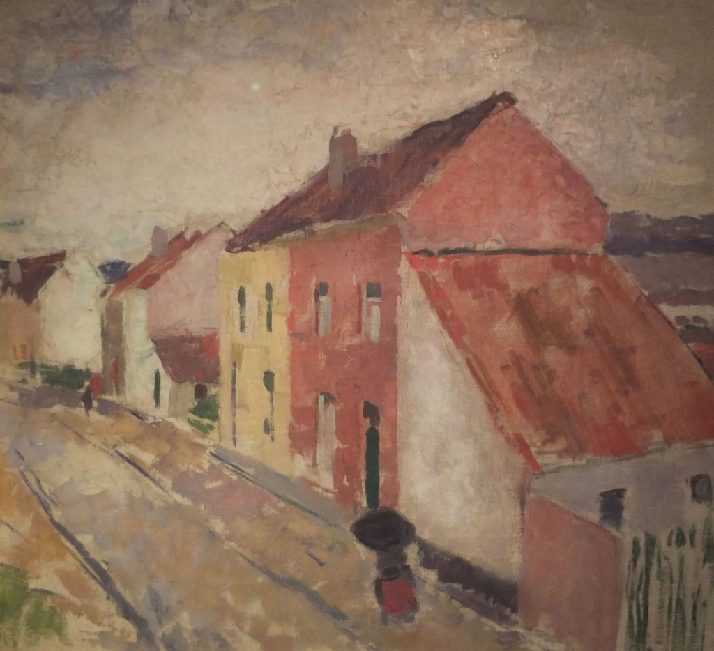 Rik Wouters, Straat en huis in Bosvoorde, nabij Brussel, 1911, Collectie stadsbestuur Mechelen, Schepenhuis