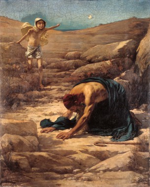 Jacobus van Looy, Elia op de berg Karmel, olieverf op doek, 150 120 cm, Instituut Collectie Nederland