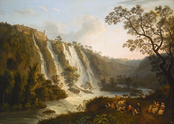 Jacob Philipp Hackert, De villa van Maecenas en de watervallen in Tivoli, 1783 © State Hermitage Museum, St Petersburg