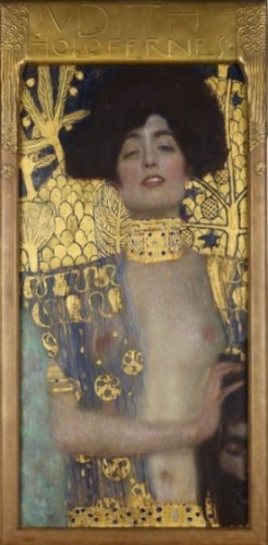 Judith, een schilderij van Gustav Klimt op de tentoonsteling in het Haags Gemeentemuseum 2016