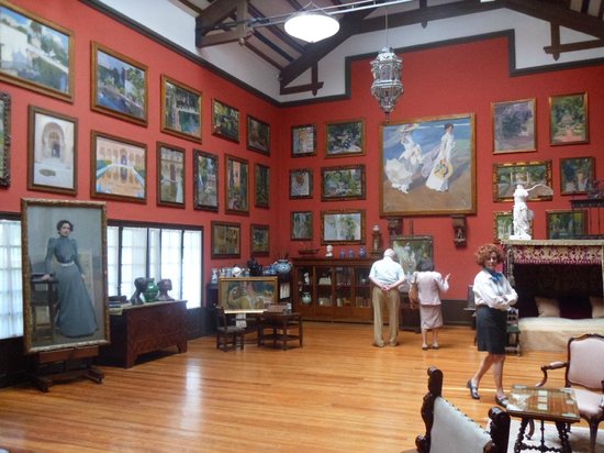 Foto van het atelier van Joaquin Sorolla